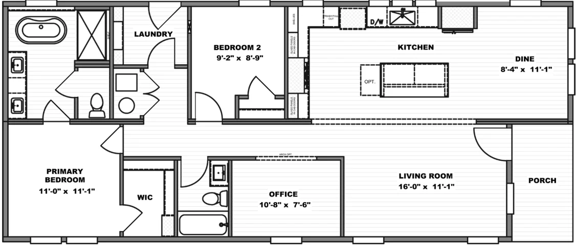 Eden floor plan home features