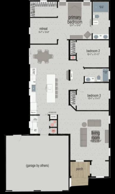 Biscayne bay floor plan home features